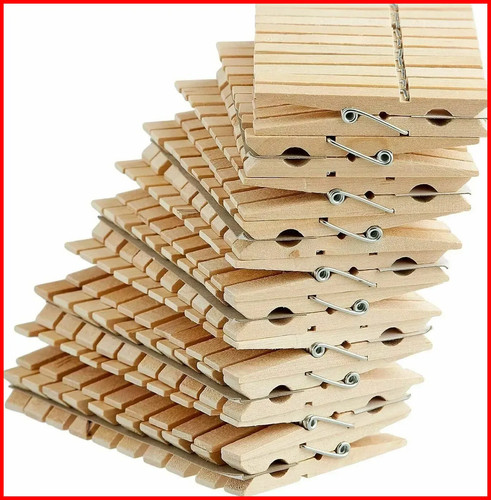100 solid wooden - clothes, pegs