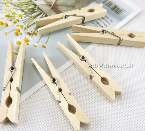 Wooden pegs strong clothes - wooden,