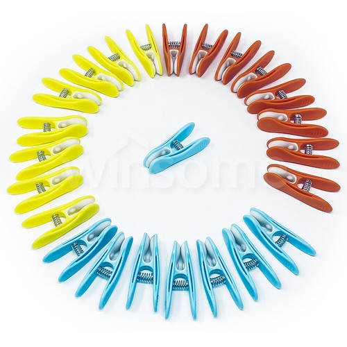 Plastic clothes pegs washing - plastic,