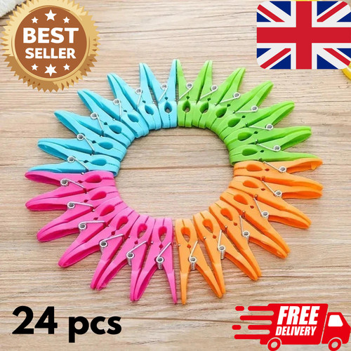 Clothes pegs line washing - 24,